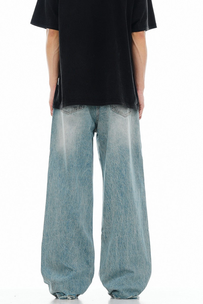 Distressed Light Wash Jeans