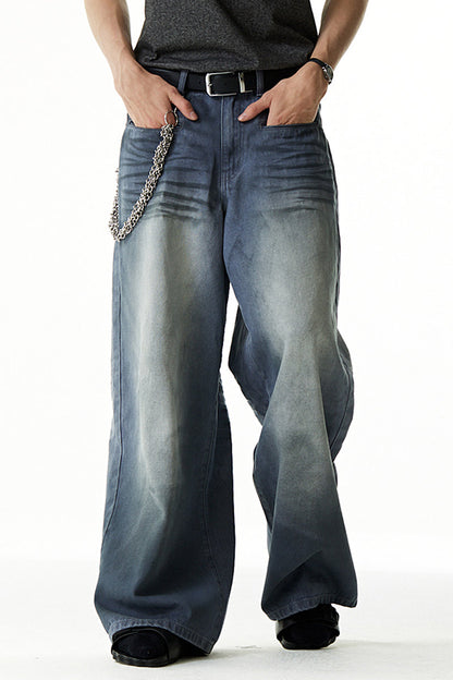 Basic Crinkle Whisker Wash Jeans