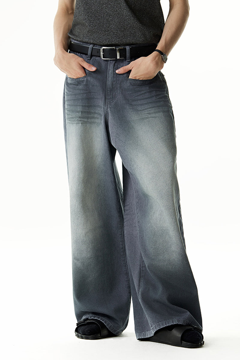 Basic Crinkle Whisker Wash Jeans