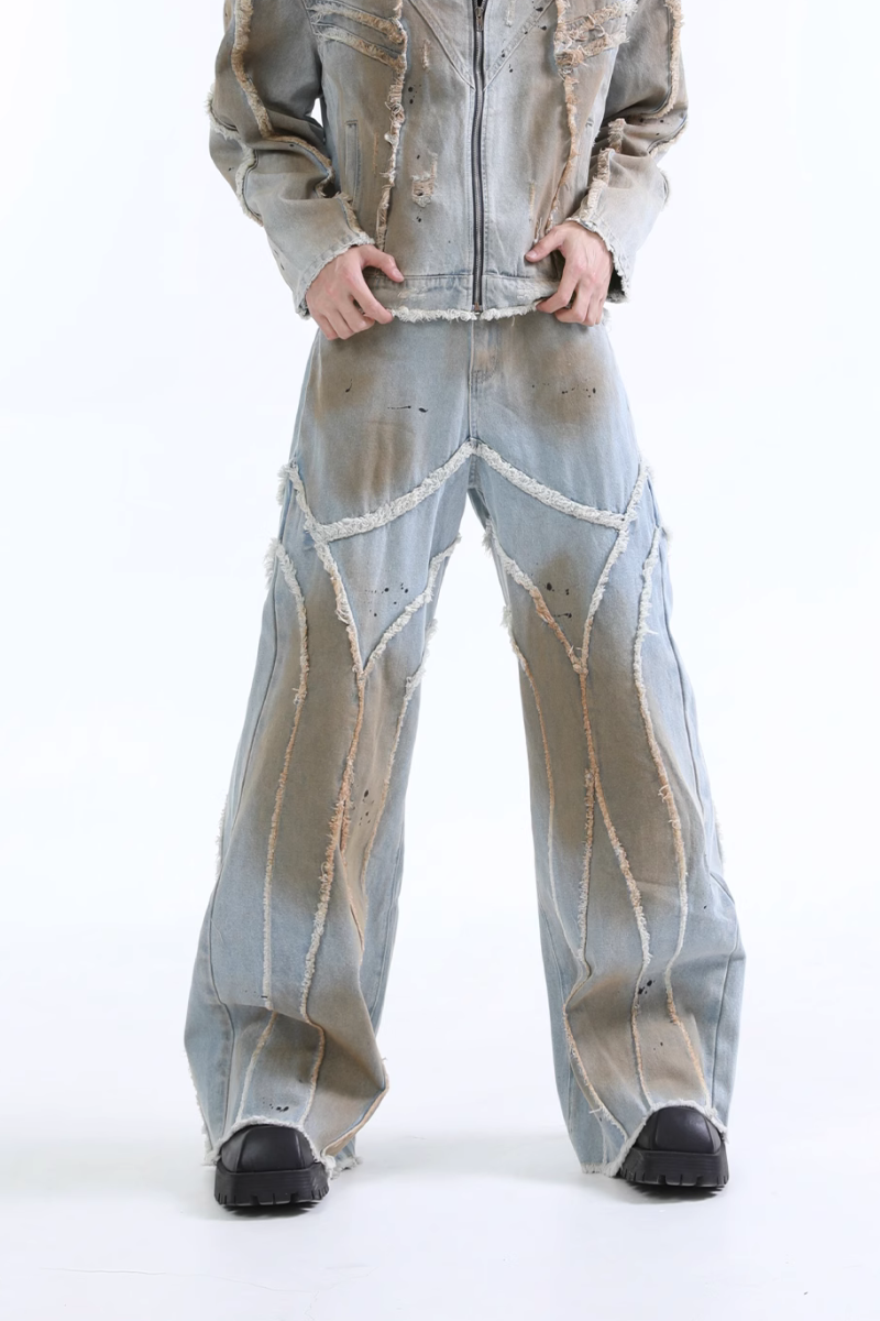 Distressed Denim Jeans