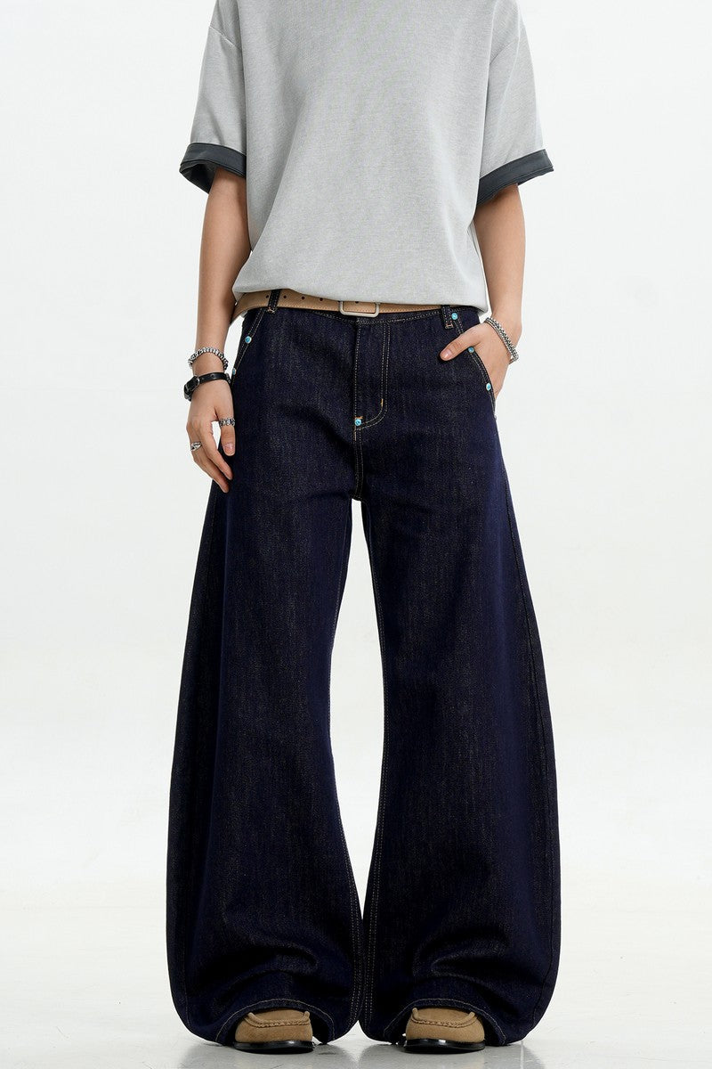 Turquoise Stud Scythe Jeans