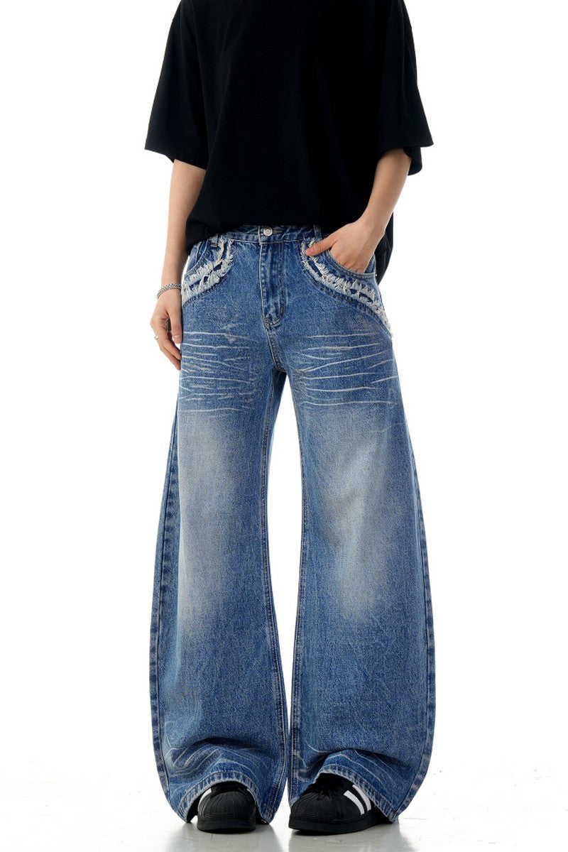 Raw Hem Blade Jeans