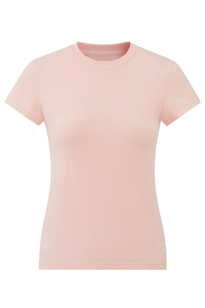Lyocell Blend Fitted Short Sleeve Tee