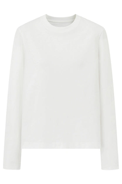 Brushed Cotton Long Sleeve Tee
