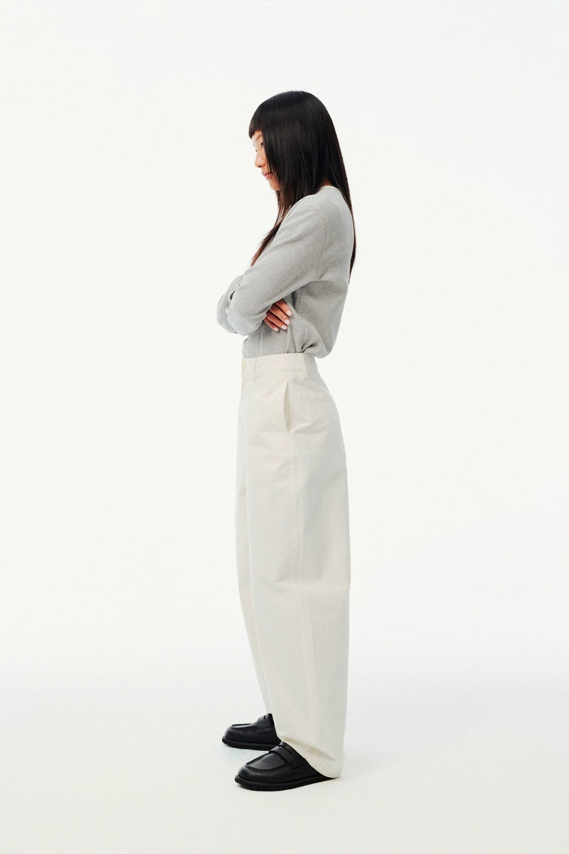Vintage Cotton Banana Wide-Leg Pants
