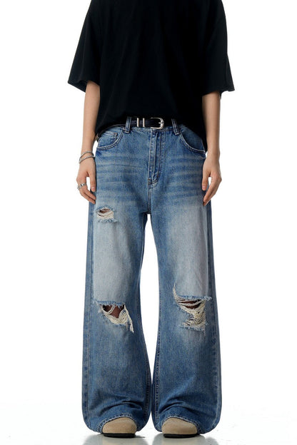 Washed Blue Vintage Jeans