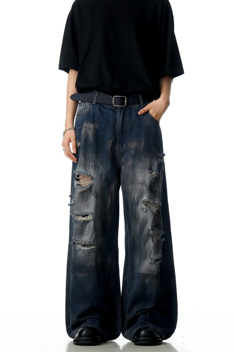 Wasteland Ripped Straight Jeans