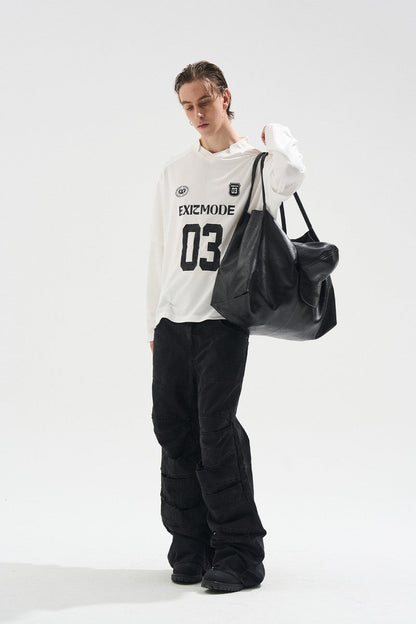 Striped Layered Jersey Long Sleeve Tee