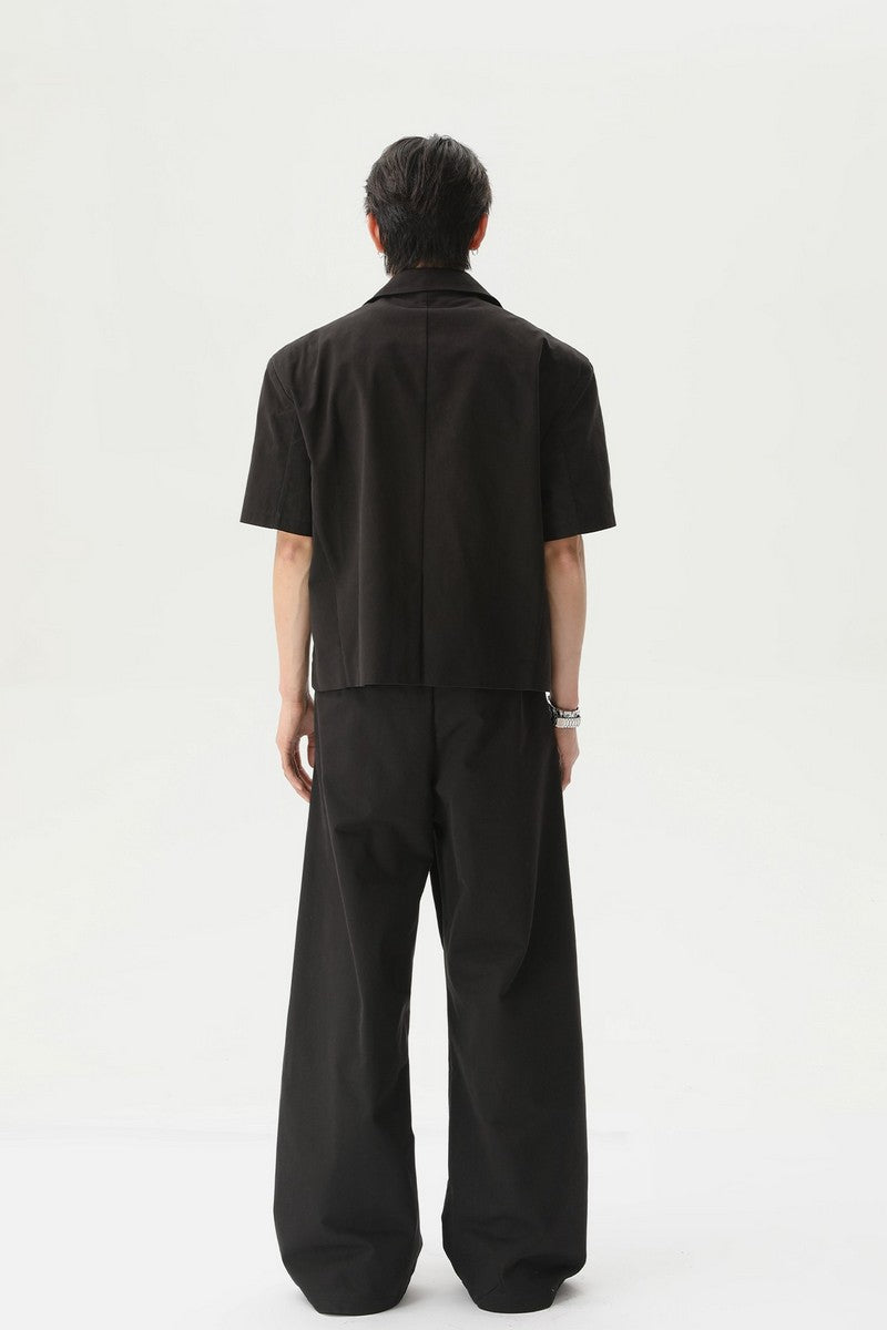 Western Style Buttoned Suit Trousers
