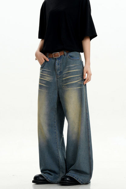 Blue Whiskered Vintage Jeans