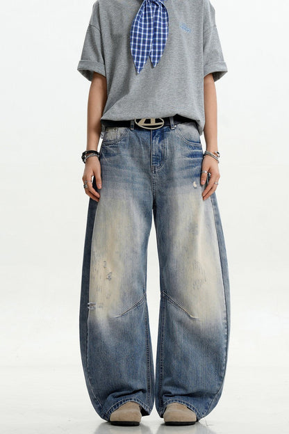 Light Blue Textured Scythe Jeans