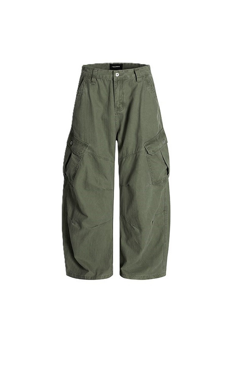 Army Green Pocket Cargo Pants