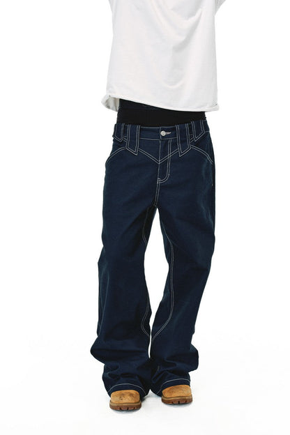 Embroidered Eye Canvas Pants