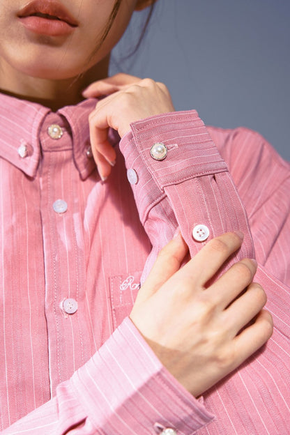 Striped Cleanfit Shirt Jacket