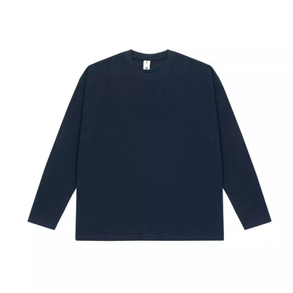 Heavyweight Cotton Basic Long Sleeve T-Shirt