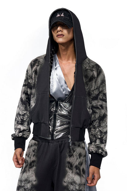 Smoke Camo Zip-Up Hoodie