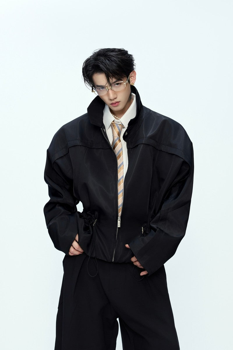 Glossy Cropped Jacket