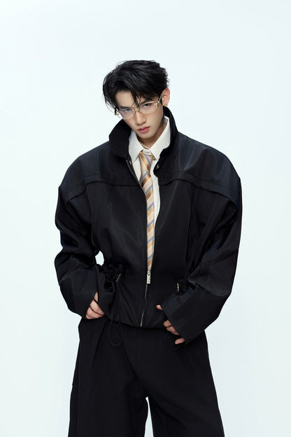 Glossy Cropped Jacket