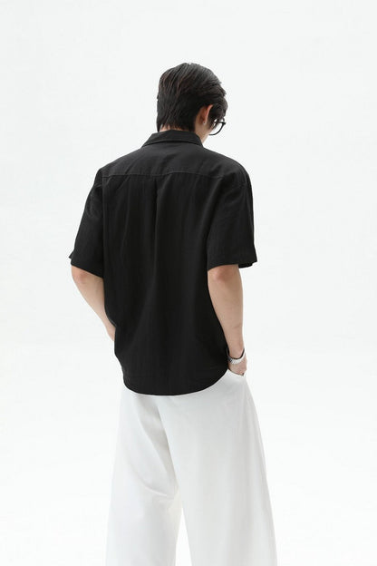 Tencel Phantom Print Short Sleeve Shirt