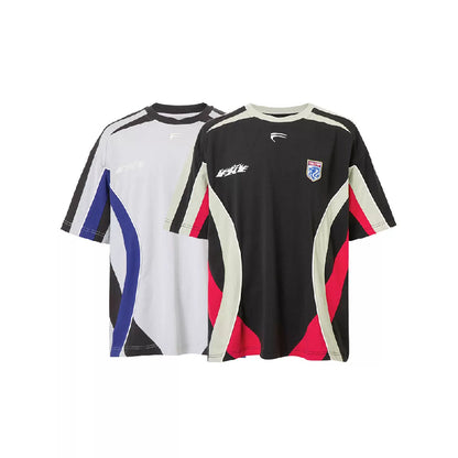 Two-Tone Colorblock Jersey Tee