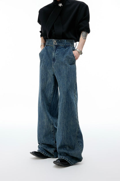 Washed Wide Leg Jeans