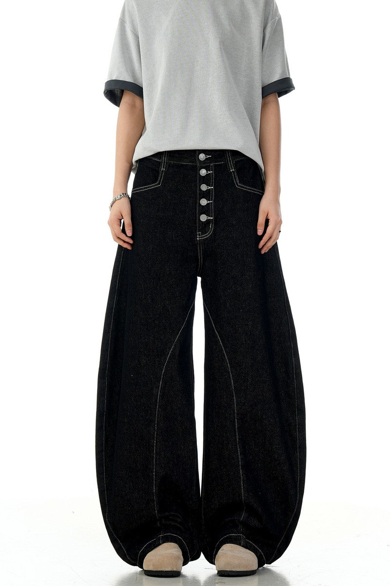 Black Blade Raw Jeans