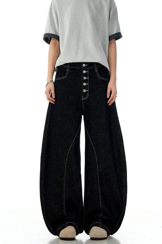 Black Blade Raw Jeans