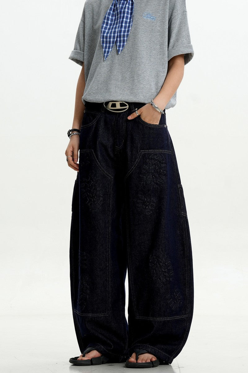 Shoe Print Scythe Jeans