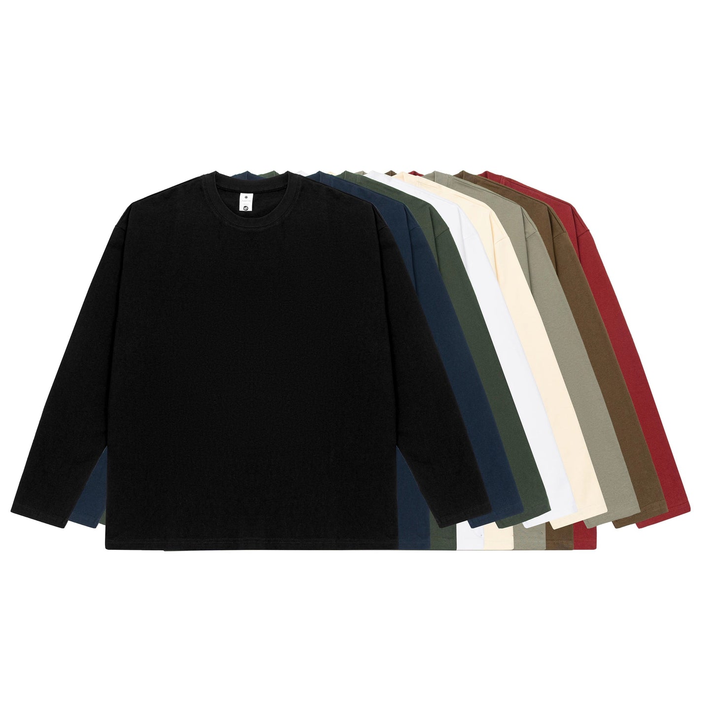 Heavyweight Cotton Basic Long Sleeve T-Shirt