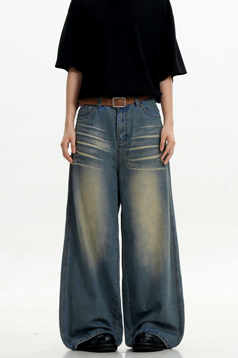 Blue Whiskered Vintage Jeans