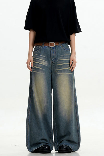 Blue Whiskered Vintage Jeans