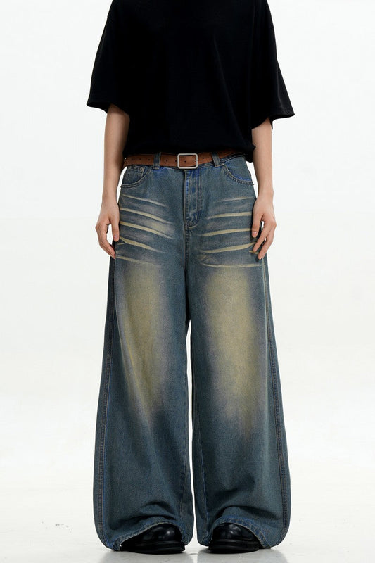 Blue Whiskered Vintage Jeans