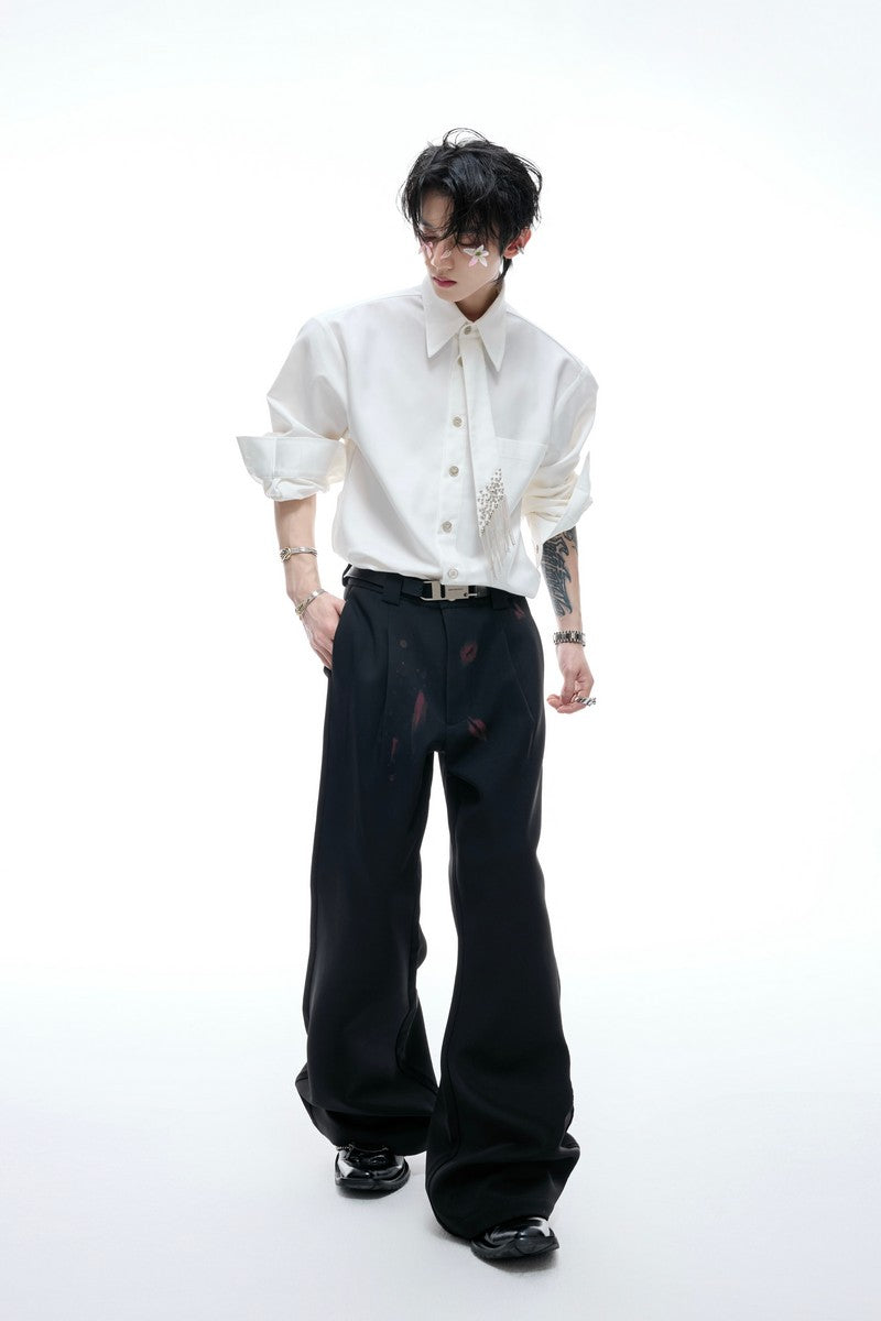 Structured Tie Detail Shirt