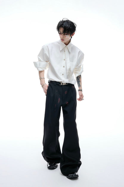 Structured Tie Detail Shirt