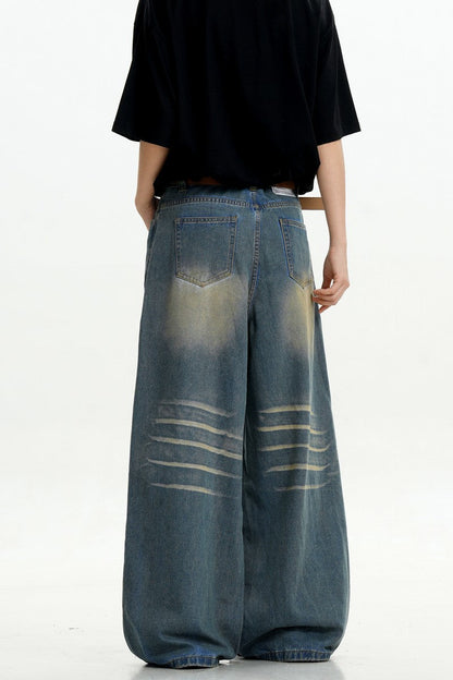 Blue Whiskered Vintage Jeans