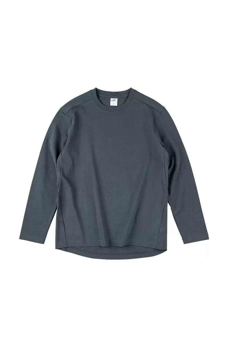 Structured Cotton Long Sleeve Tee