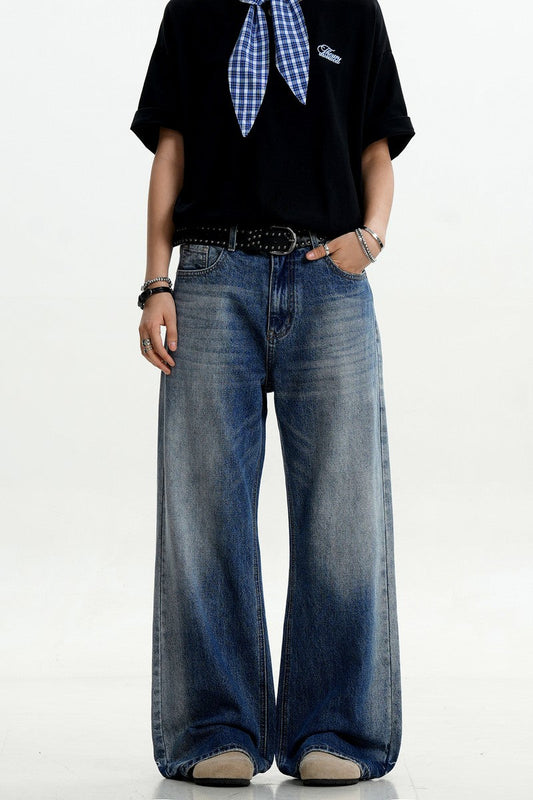 Blue Washed Cleanfit Jeans