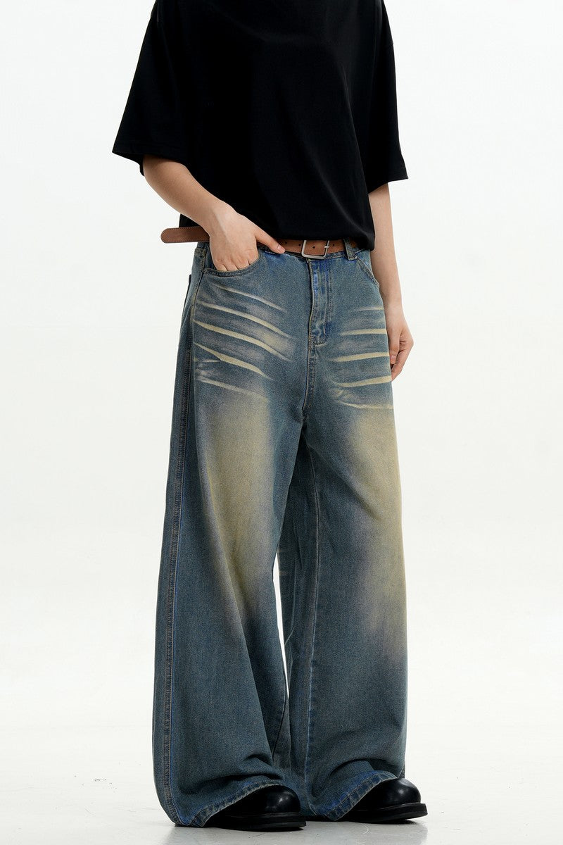 Blue Whiskered Vintage Jeans