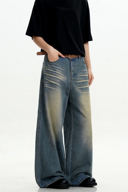 Blue Whiskered Vintage Jeans