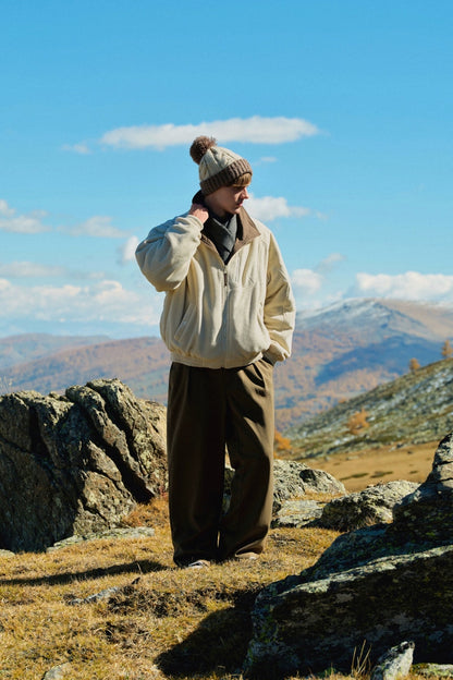 Fleece-Lined Drawstring Trousers