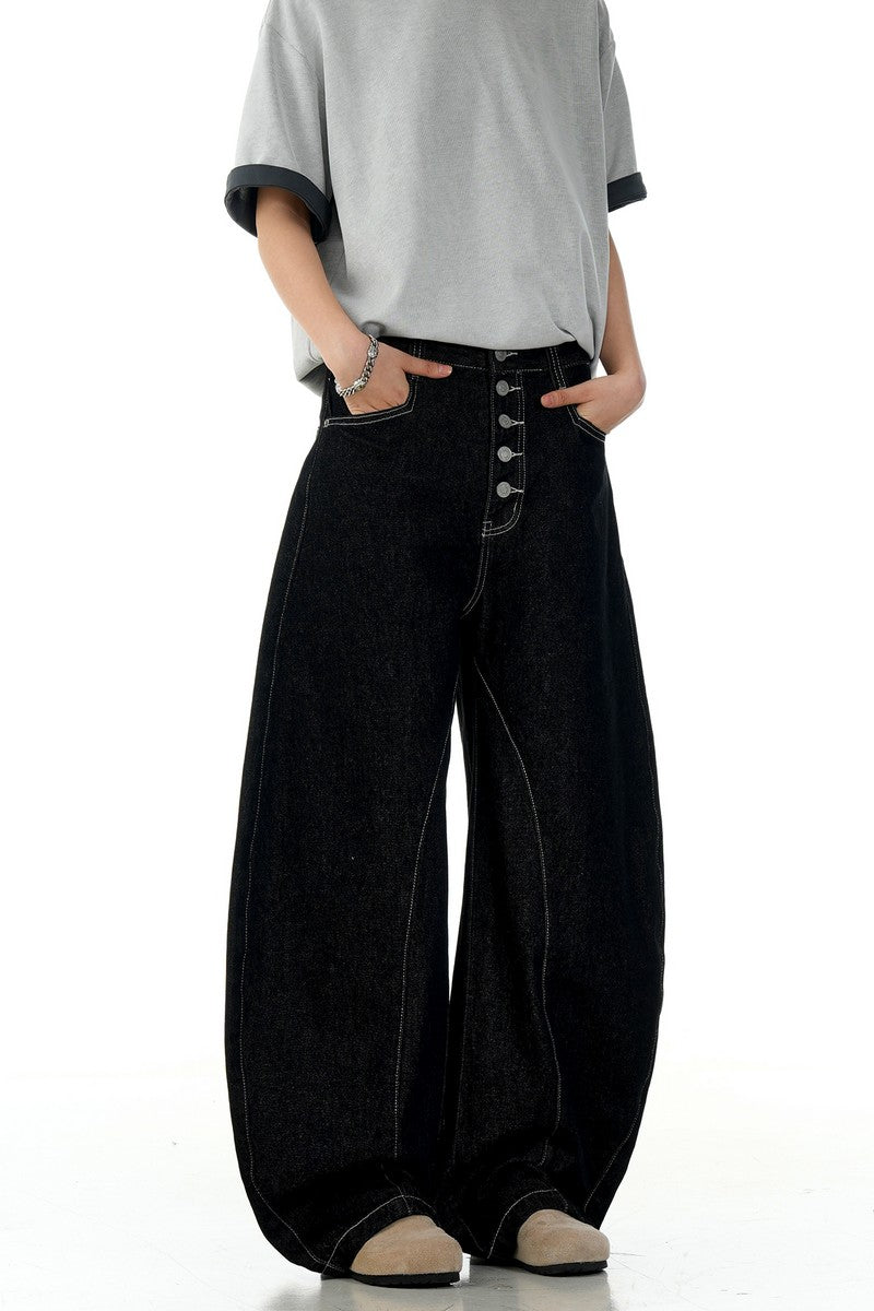 Black Blade Raw Jeans