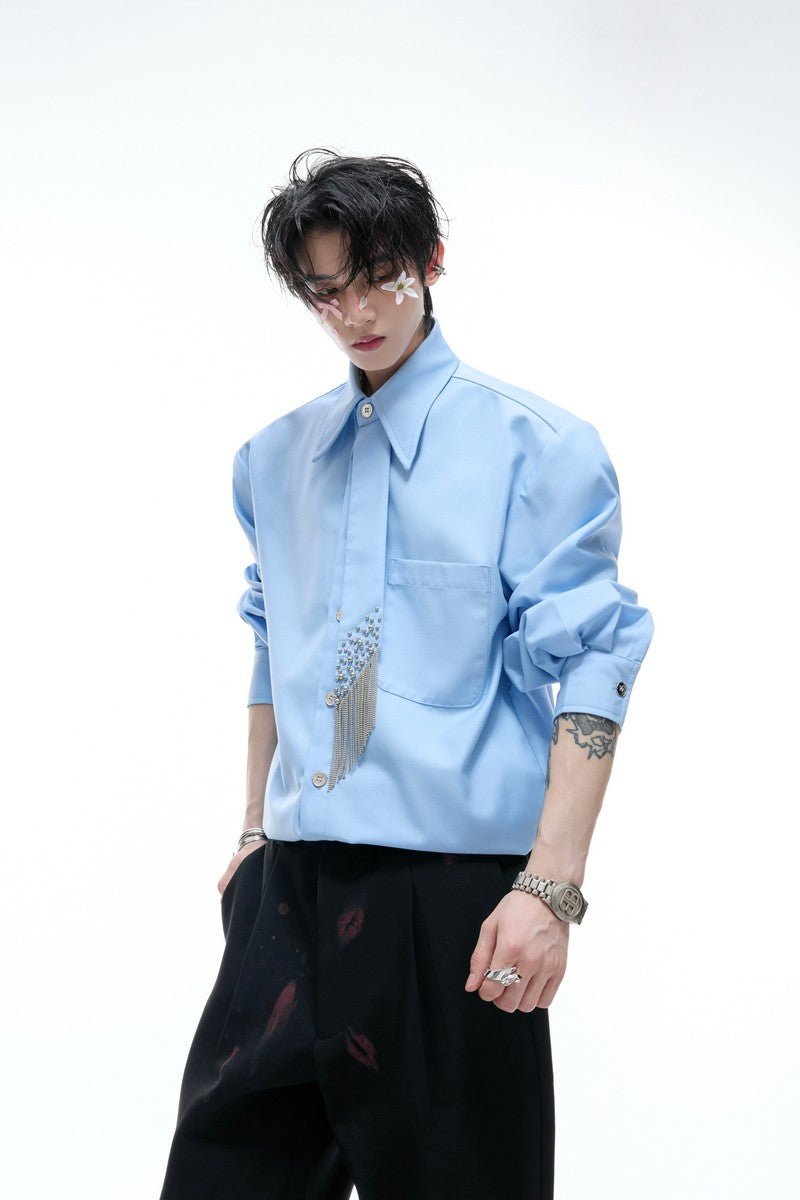 Structured Tie Detail Shirt