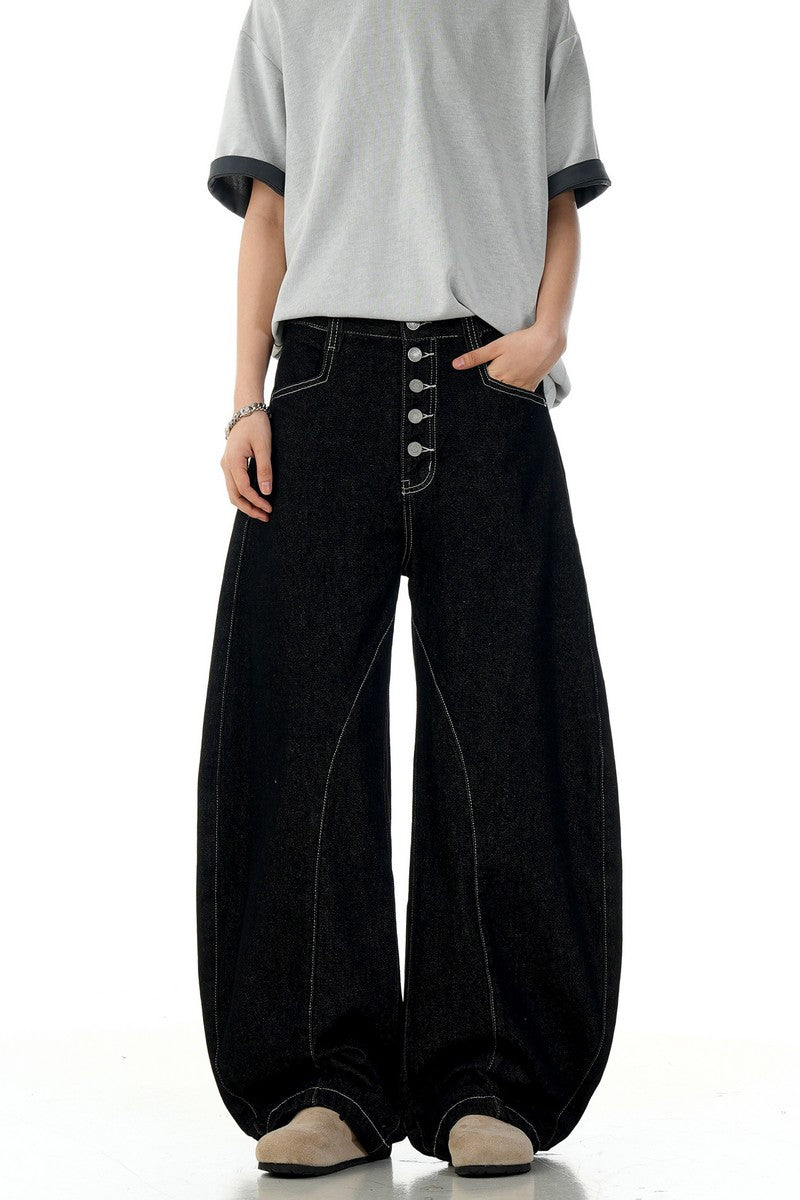 Black Blade Raw Jeans