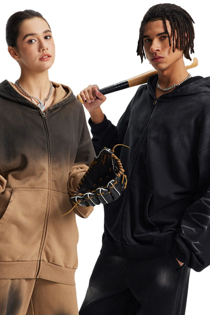 Fade Spray Monkey Wash Hoodie