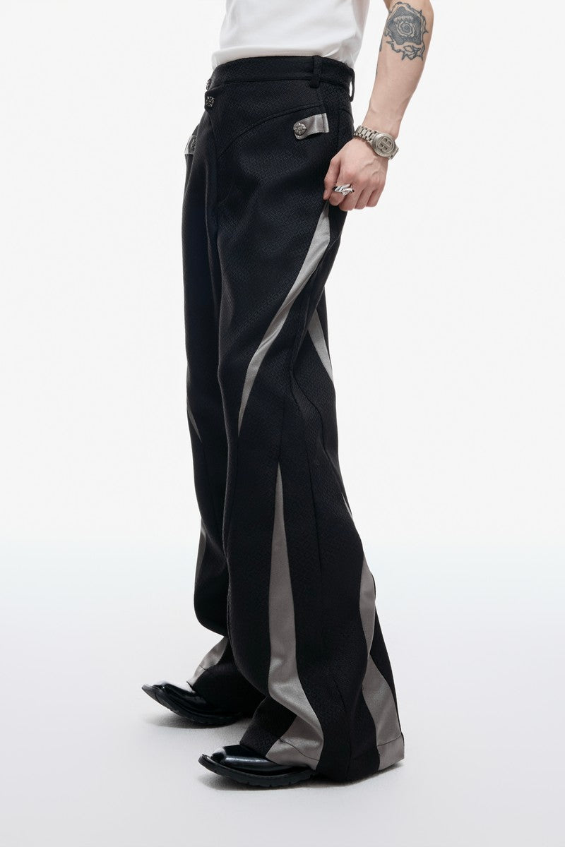 Colorblock Deconstructed Trousers