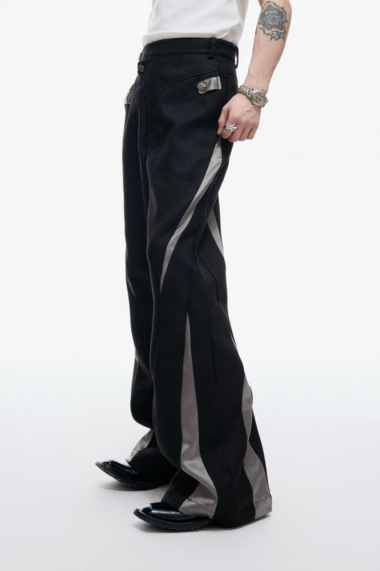 Colorblock Deconstructed Trousers