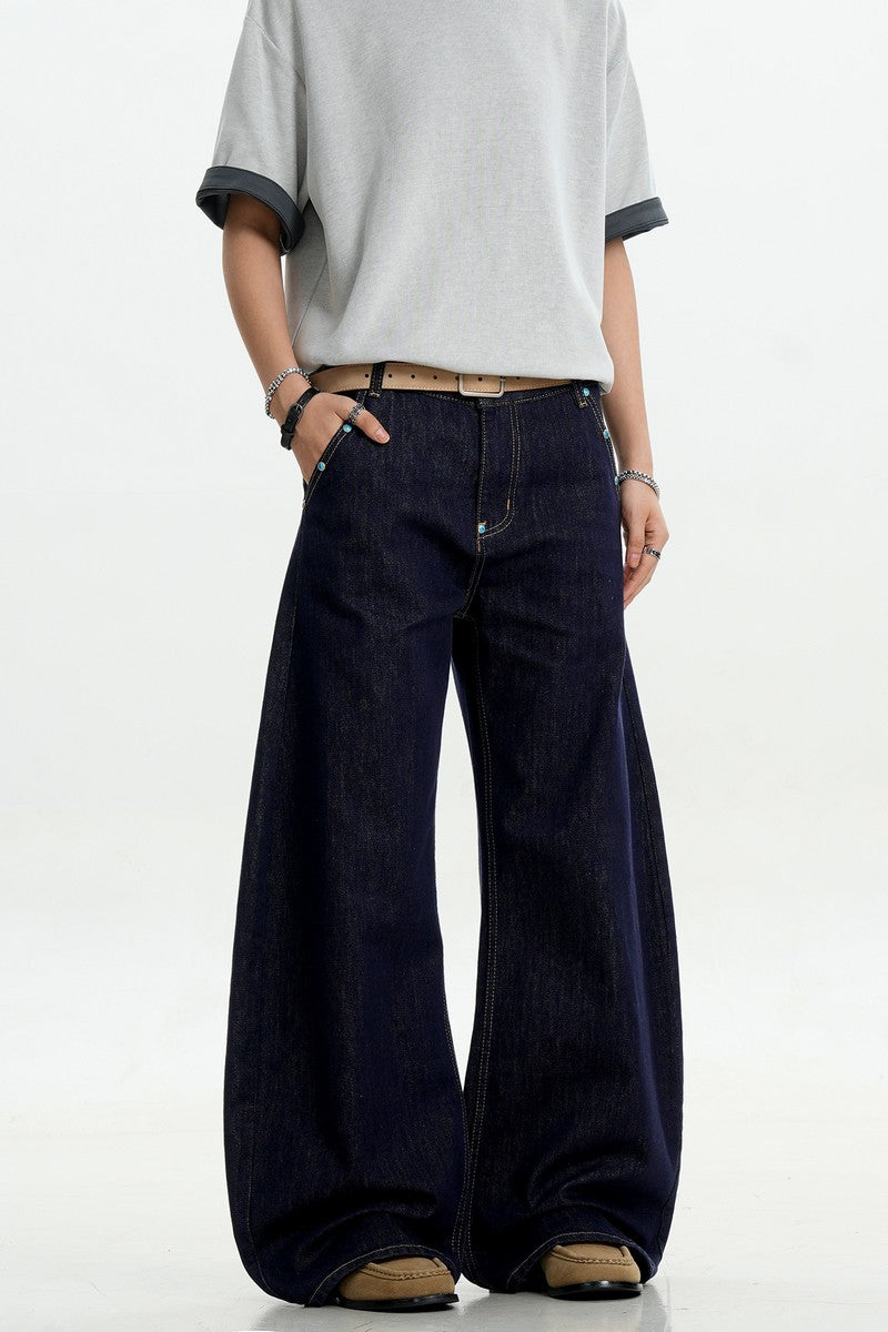 Turquoise Stud Scythe Jeans