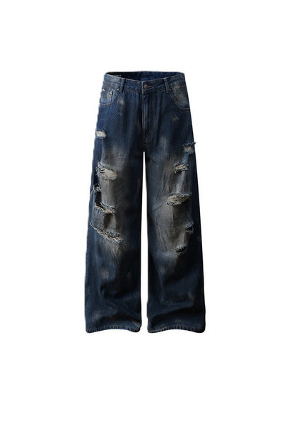 Wasteland Ripped Straight Jeans