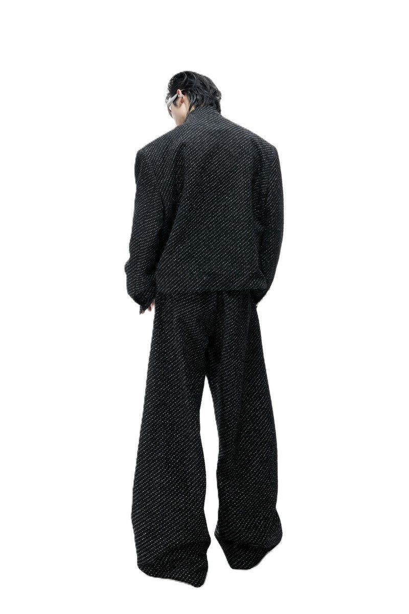 Textured Pearl Trousers