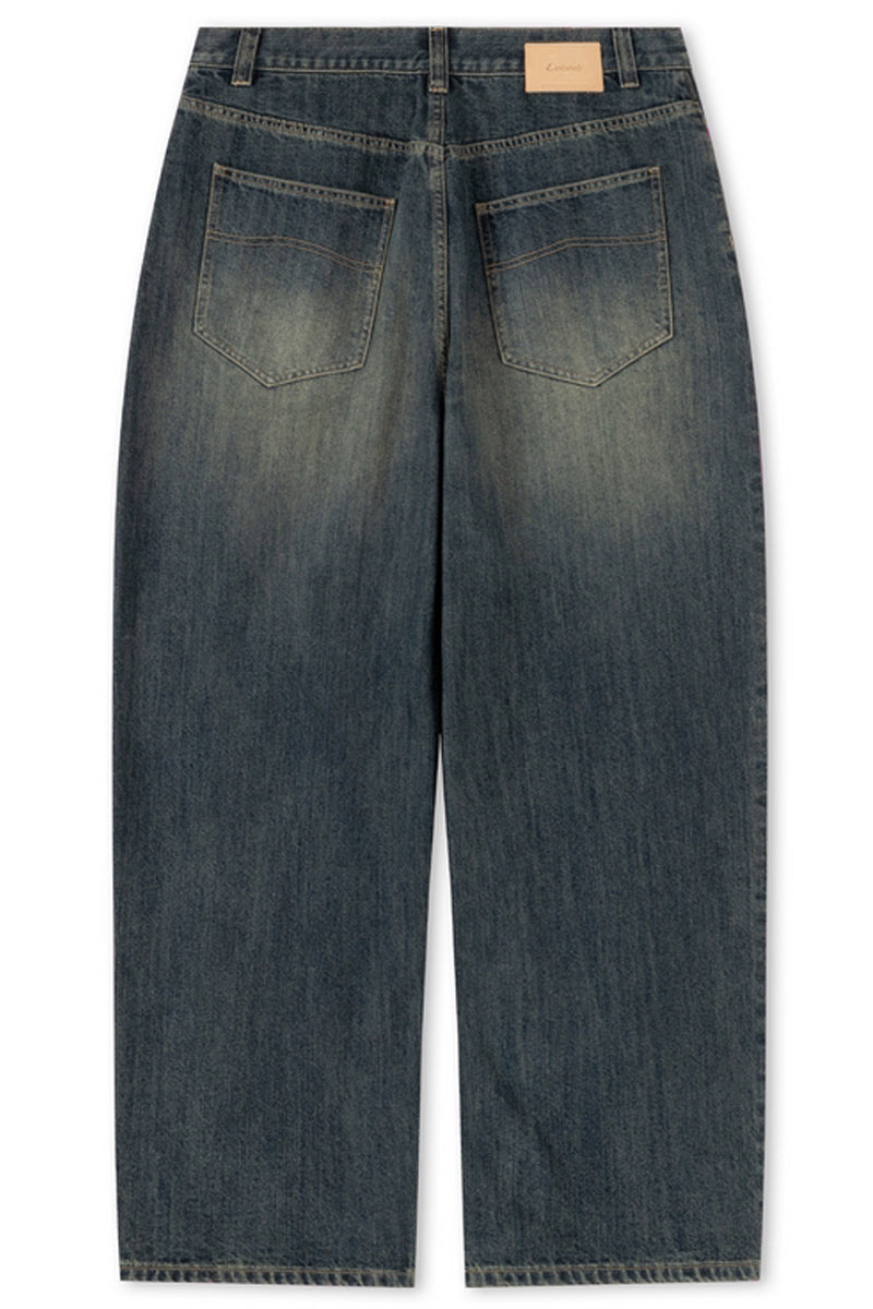 Washed 13oz Vintage Wide-Leg Jeans